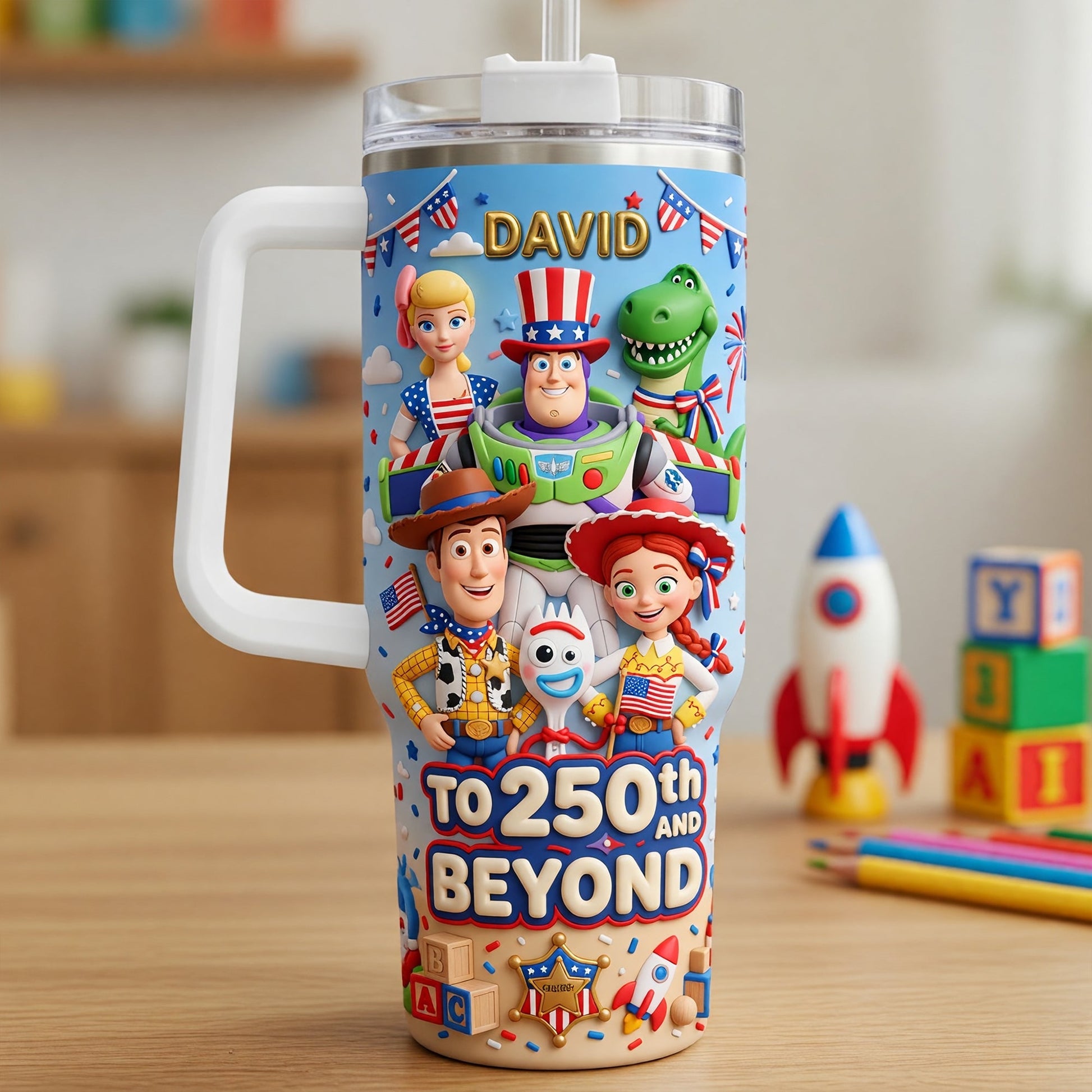 USA 250th Anniversary Tumbler With Handle - Personalized Gifts For Patriots 04tyqn190626