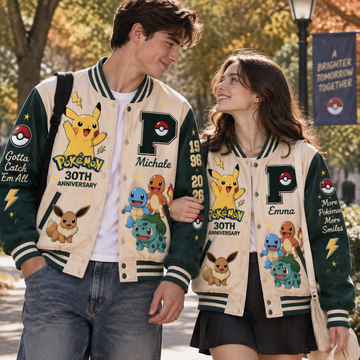 PoMo Friends Forever - Personalized Varsity Jacket - Gift For Movie Fans DN0310260206