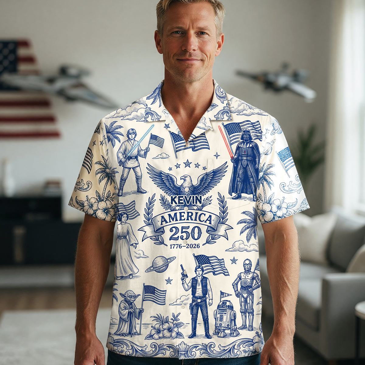 Proud American - Celebrated America 250th Anniversary Hawaiian Shirt - Gifts For Patriots 01nata010626-Homacus