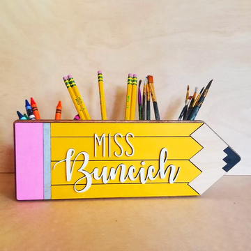 Teacher’s Gift Pencil Holder Desk Organizer, Personalized Pencil Holder, Teacher Appreciation Gift, Personalized Teacher Gift, Cute Pencil Holder, Back To School Gift
