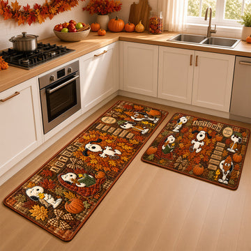 P-nust Lovely Fall Foliage Patchwork Runner Rug - Personalized Gifts TN2209261839