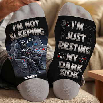 Stwa Not Sleeping, Just Resting Socks - Personalized Gifts For Film Lovers DN0710262110
