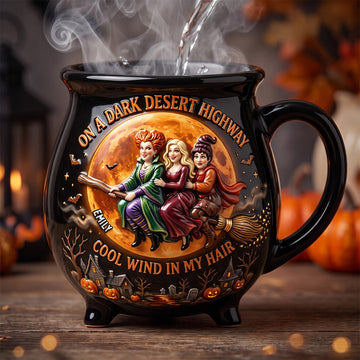 Macabre Spell Sisters Cauldron Mug - Personalized Gifts For Halloween -Witch Sisters- DN0909261428