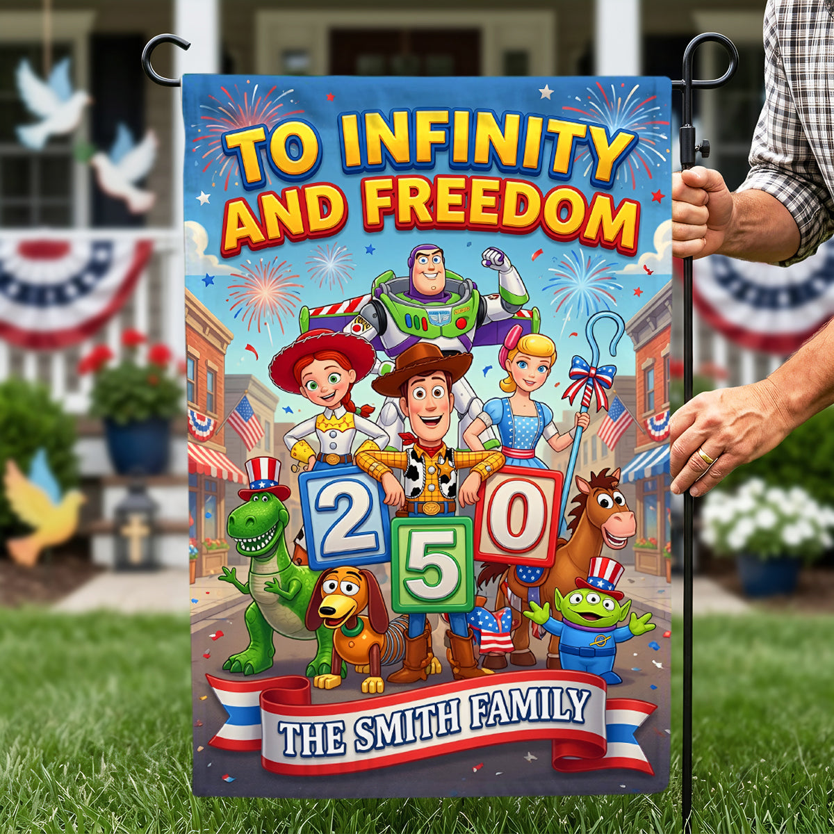 Celebrated America 250th Anniversary Garden Flag - Personalized Gifts For Family 04tydh150626-Homacus