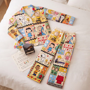 P-nust Lovely Characters Pajama Set - Personalized Gifts TN2209261812