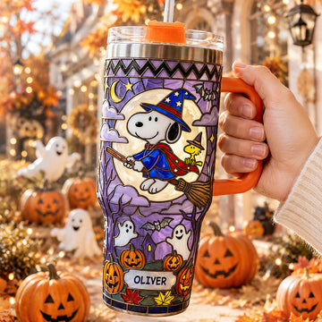 P-nust Little Witch Colorful 40oz Tumbler With Handle - Personalized Gifts -TN2209261429