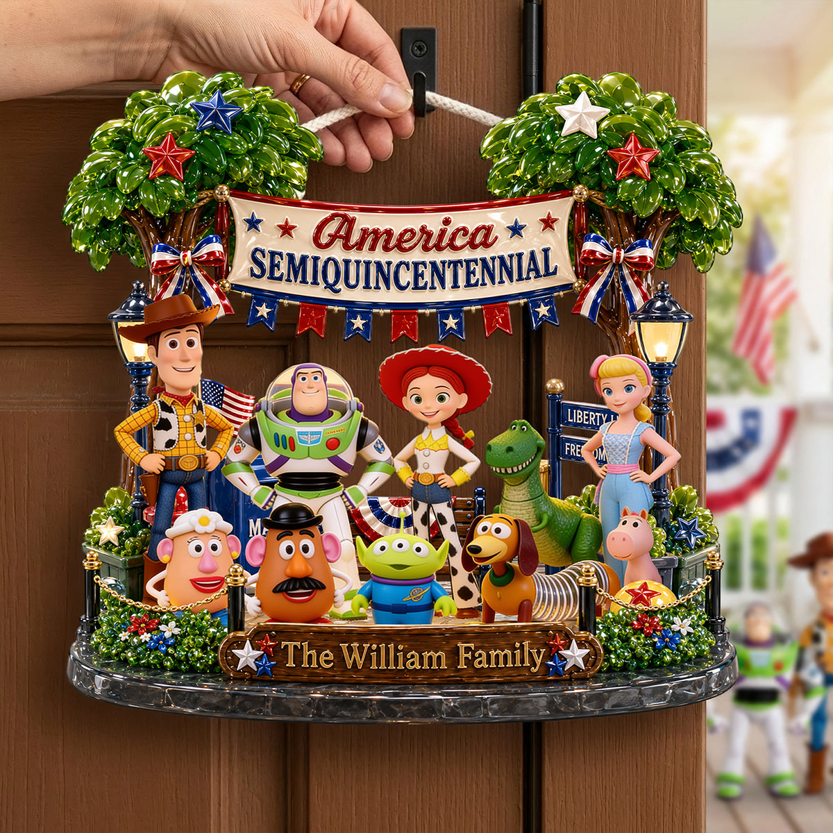 USA Family Acrylic Sign - Personalized Gifts For Family 02pata180626 - image 2