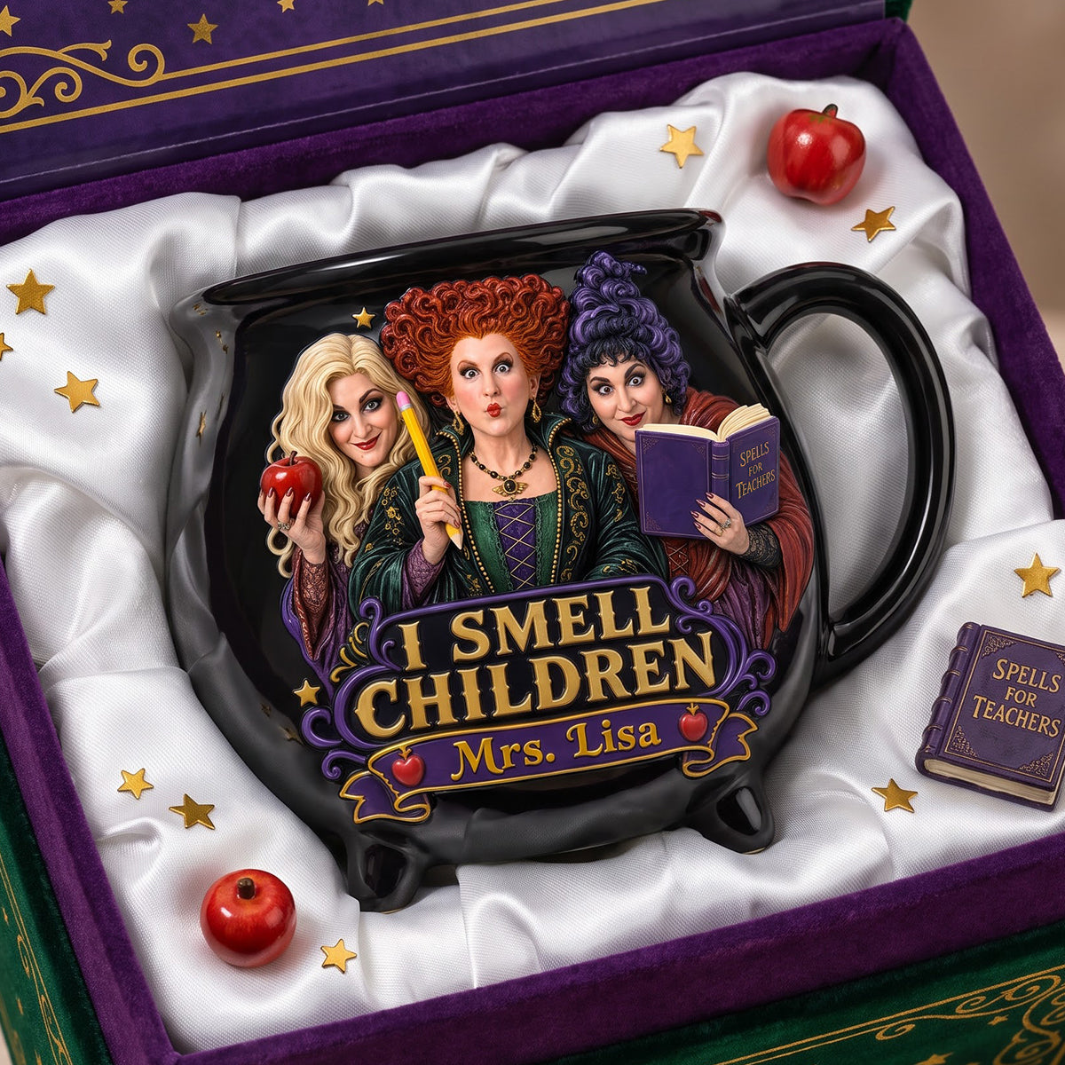 Funny Spooky Witch Classroom Halloween Teacher Smell Children Gift For Her - Personalized Cauldron Coffee Mug VD01