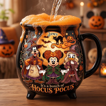 Macabre Spell Sisters Ceramic Cauldron Mug - Personalized Gifts -Mkko -DN2808261437