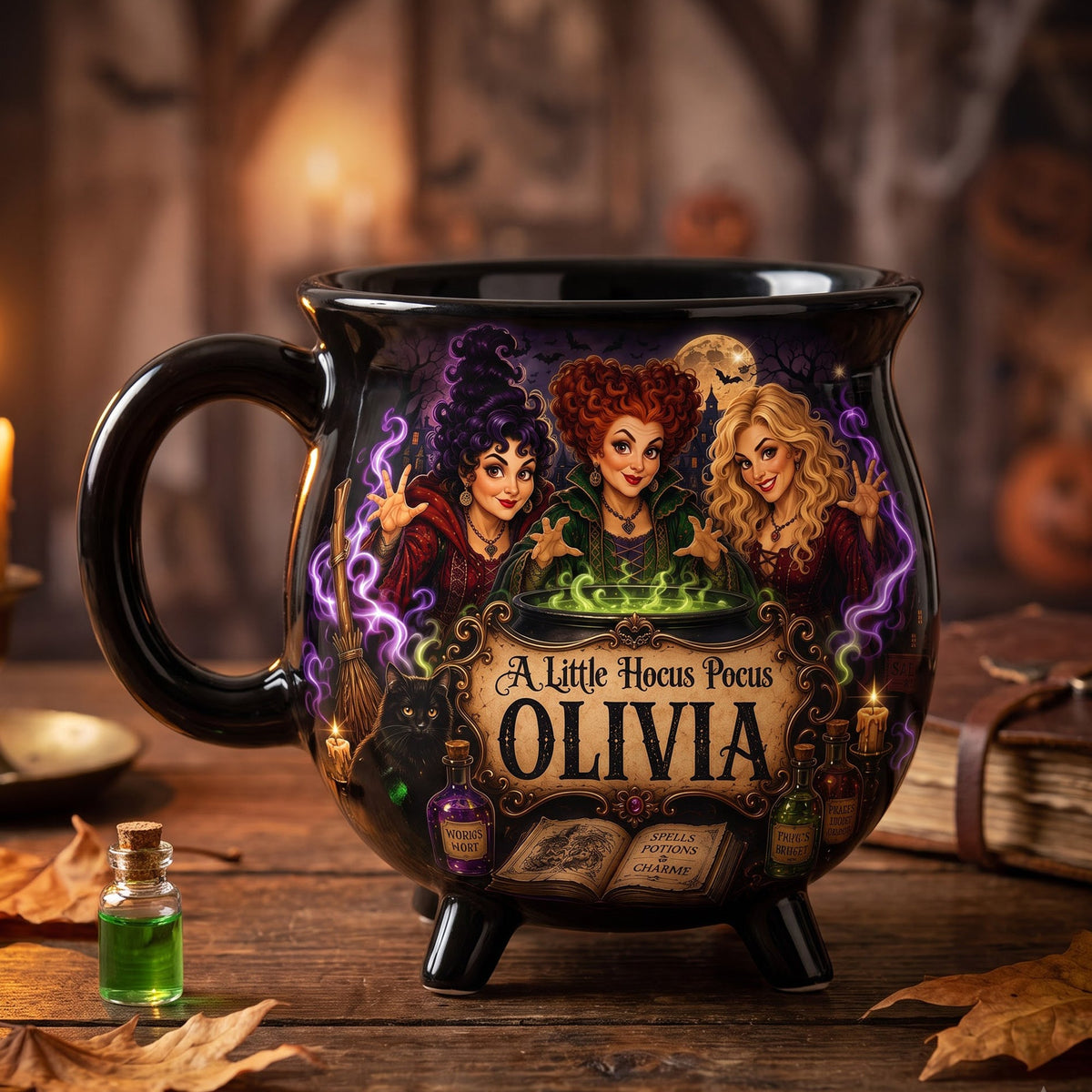 Dark Fantasy Cauldron Mug - Personalized Gifts For Friends 03HAQN180826-Homacus