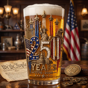 America 250th Anniversary Beer Glass - Personalized Gifts For Patriotic 05palu270526 - image 2