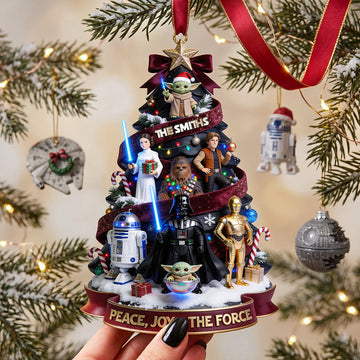 Stwa Cosmic Christmas Acrylic Ornament -  Personalize Gifts For Family TN2409261628