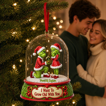 Forever Love Christmas Acrylic Ornament - Personalized Christmas Gift For Couples TGrin-TN1709262220