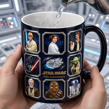 Space Warrior 50th Anniversary Custom Name Gift For Fan Movies - Personalized Coffee Mug HH01