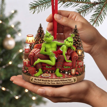 Funny Couple Acrylic Ornament - Personalized Gifts For Christmas TGrin-TN1709262217