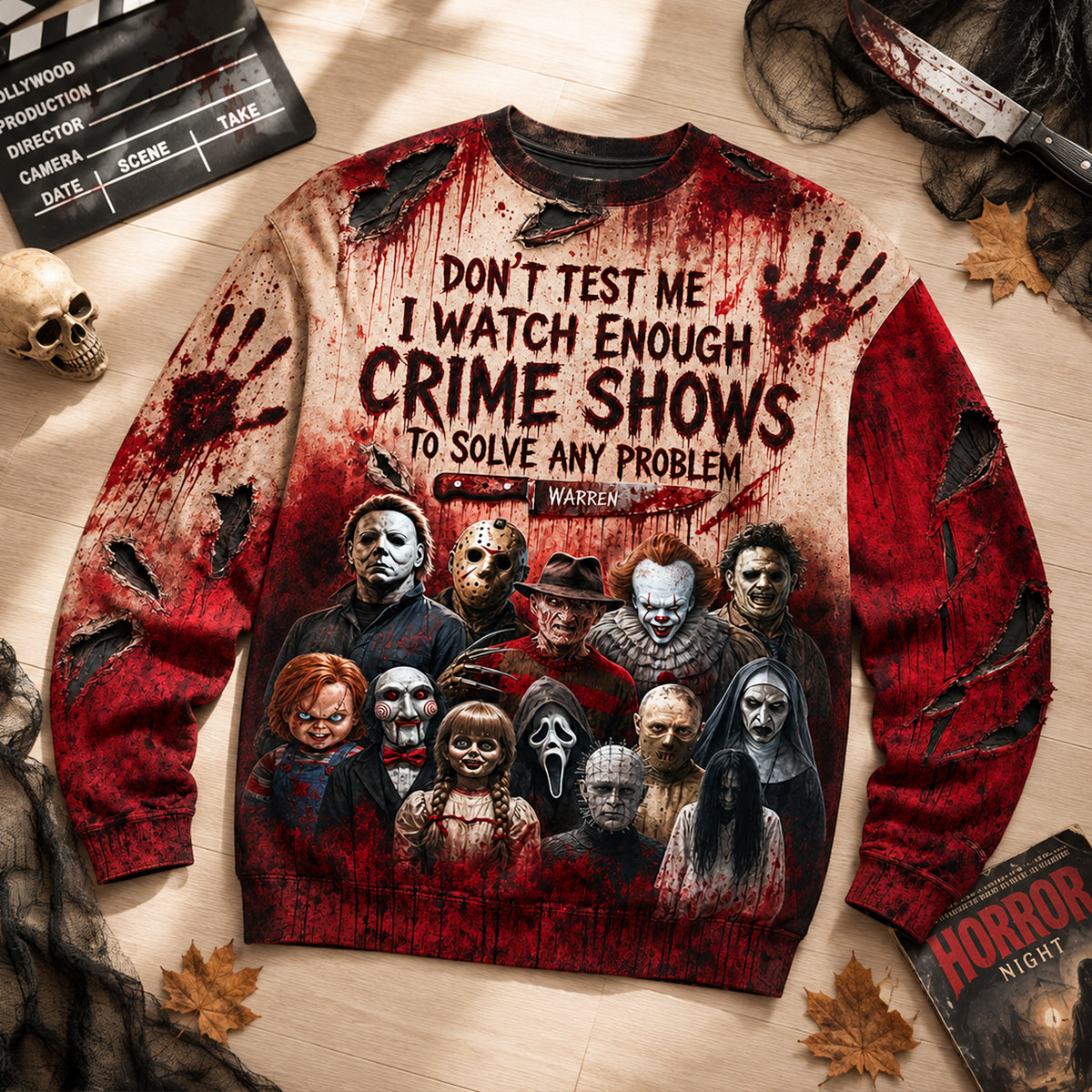 Creepy Shirt - Personalized Halloween Gifts For Horror Movie Lovers 08hudh290826 - image 2