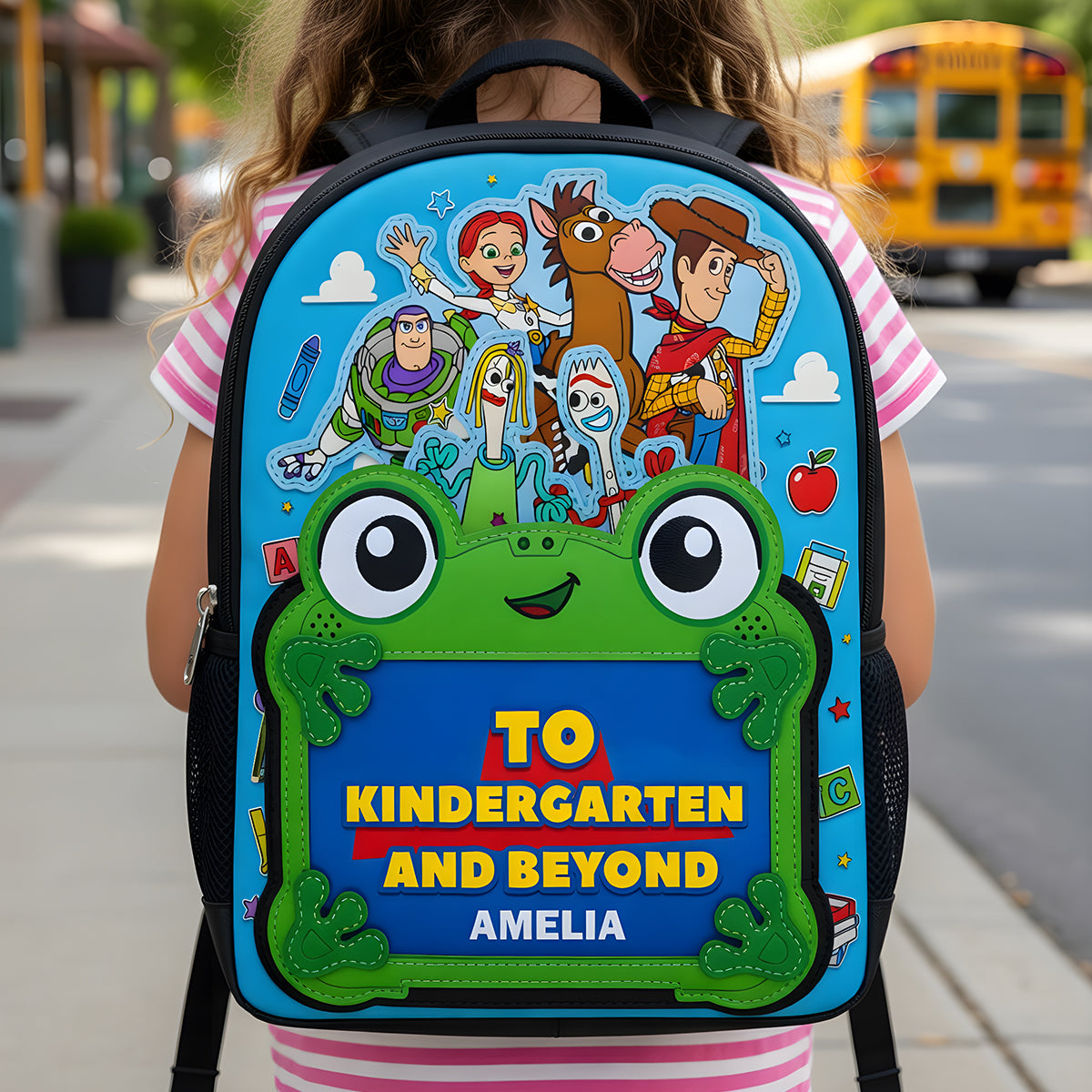 Back To Kindergarten And Beyond - Personalized Kid Backpack - Back To School Gift For Kids - DSNY