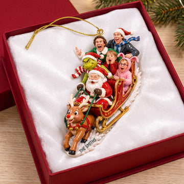 Fun Chaos Snow Slide Acrylic Ornament, Personalized Gifts TGrin-TN1709262158