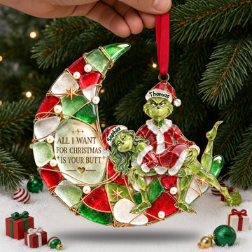 Mischievous Couple Christmas Ornament - Personalized Gifts For Couple TGrin-TN1709262206