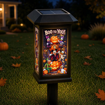 Boo To You Garden Lamp - Personalized Gifts For Halloween Solar Power Garden Lamp-Mkko-DN2908260000