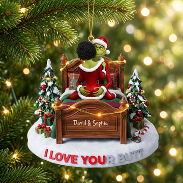 A Naughty Little Christmas Ornament - Personalized Gifts For Couple TGrin-TN1709262140