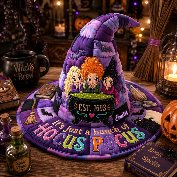 Charming Quilted Witch Hat, Personalized Gifts For Halloween -Witch Sisters-DN0909261441