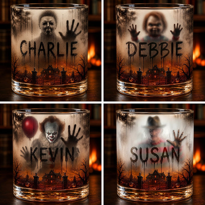 Terror Calling Behind Frost Drinking Glass - Personalized Gifts For Horror Lovers TN0309261822
