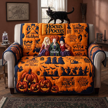 Fun Bad Witches Quilted Sofa Cover - Personalized Gifts 01qhta150826-Homacus