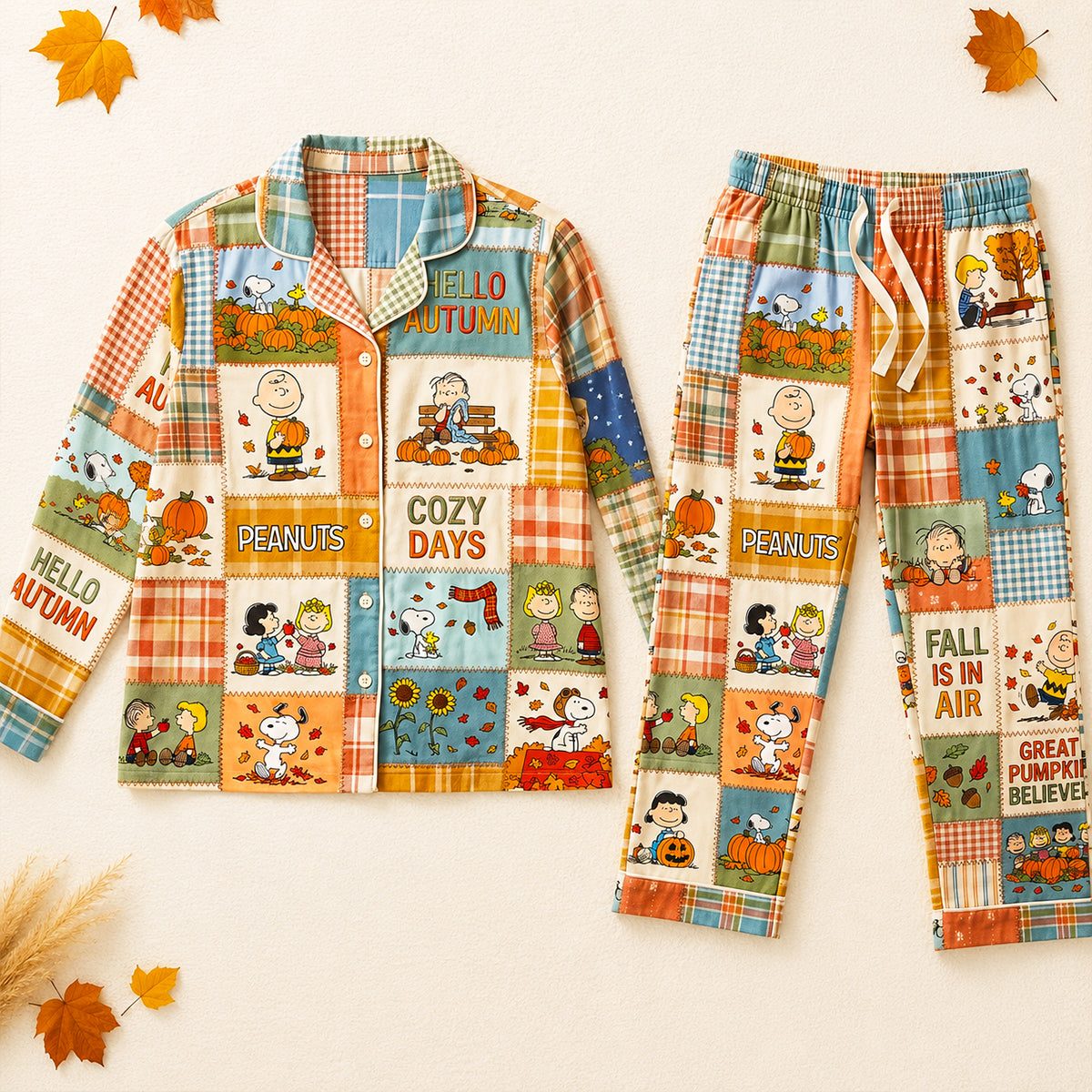 PeNu Fall Into Autumn - Personalized Pajama - Gift For Movie Fans NL122
