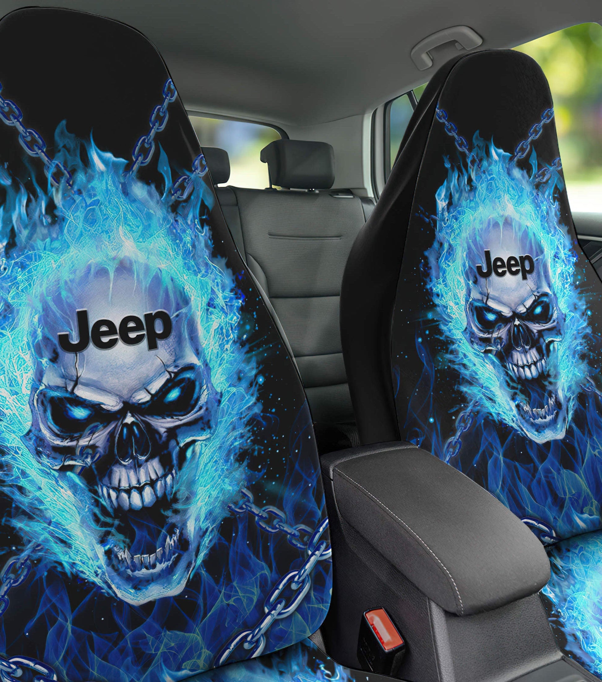 jeep-skull-chain-flaming-car-seat-cover