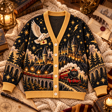 HaPo Moonlit Castle & Scarlet Express 25 Years Of Magic Anniversary Gift - Personalized Cardigan-DN1710260330