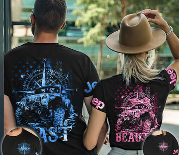beast-beauty-jeep-compass-couple-t-shirt