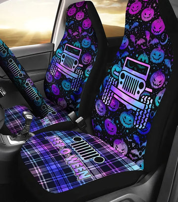 jeep-o-ween-plaid-pumpkin-purple-automotive-car-seat-cover