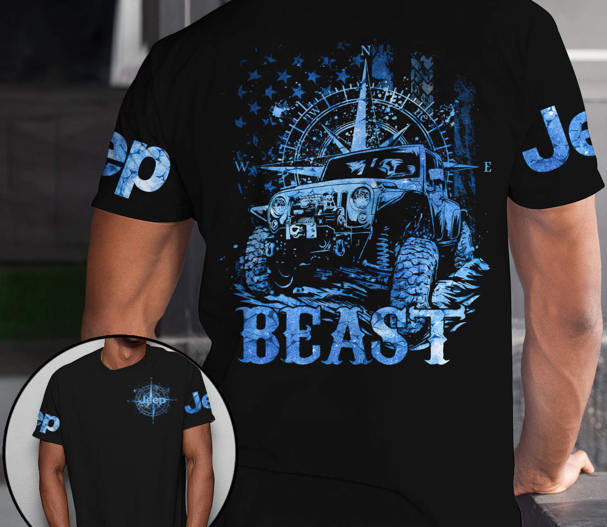 beast-beauty-jeep-compass-couple-t-shirt