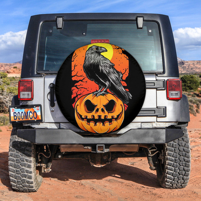 jeep-tire-covers-halloween-raven-with-pumpkin-spare-tire-cover-no20