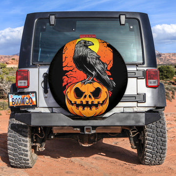 jeep-tire-covers-halloween-raven-with-pumpkin-spare-tire-cover-no20