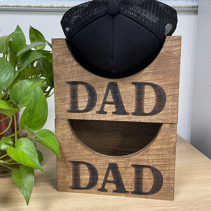 Wooden Hat Holder,Baseball Hat Holder, Wood Hat Box, Cap Organizer, Cap Stand, Personalized Hat Holder, Father's Day Gifts, Gift for Dad