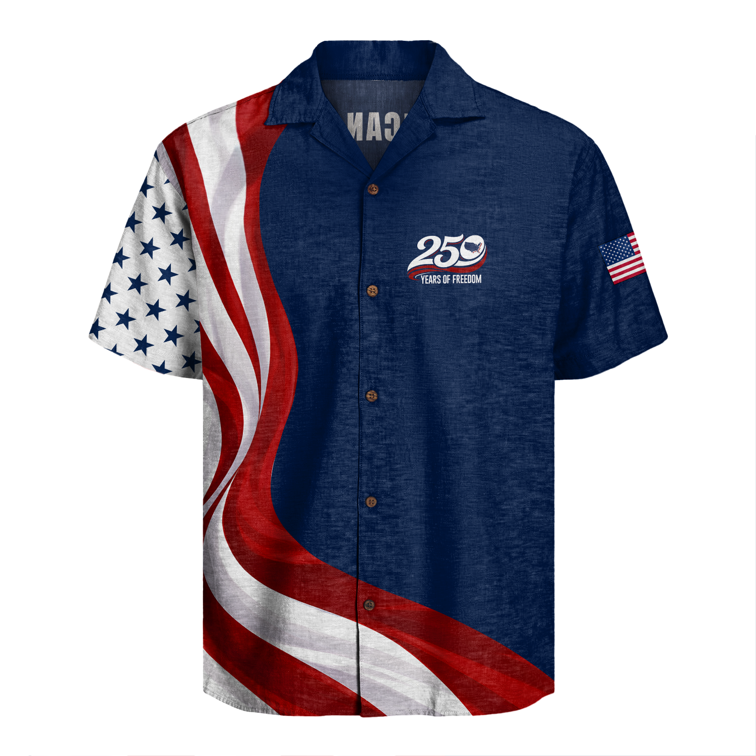 America 250 Years Of Freedom Hawaiian Shirt
