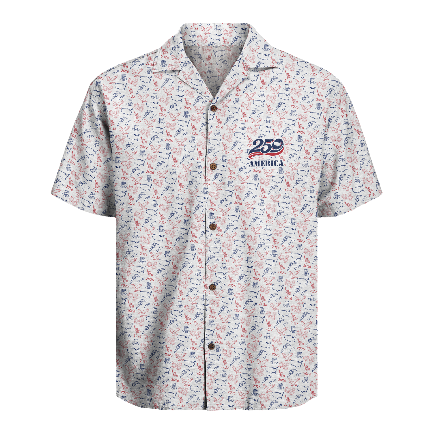 America 250 Years Of Freedom Hawaiian Shirt