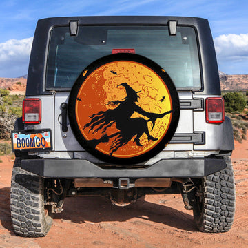 jeep-tire-covers-halloween-flying-witch-straw-spare-tire-cover-no21