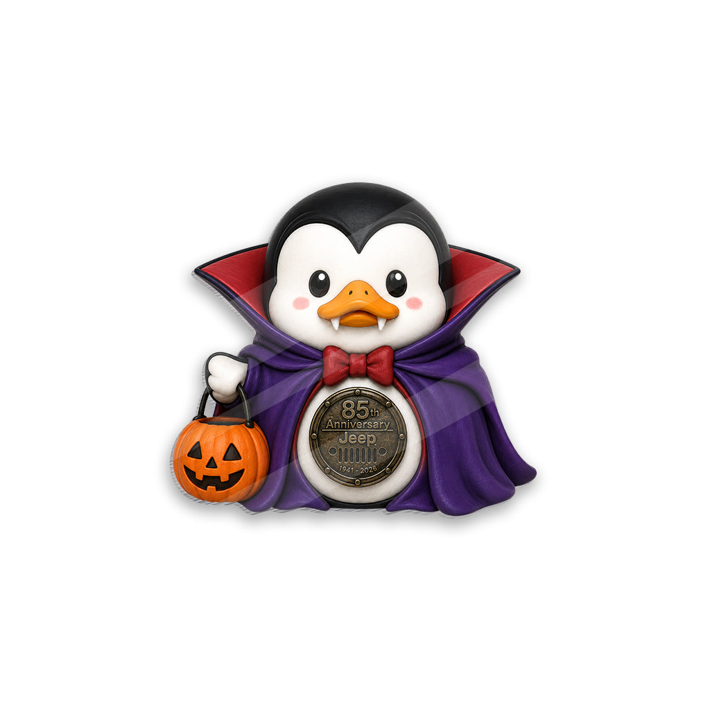 Jeep 85th Anniversary Halloween Witch Duck Acrylic Magnet TN2608271435