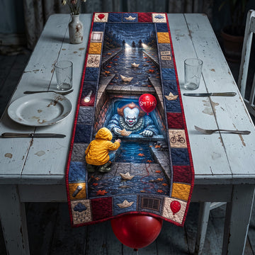 Creepy Quilted Table Runner - Personalized Gifts For Halloween- Horror movie TN0409260924