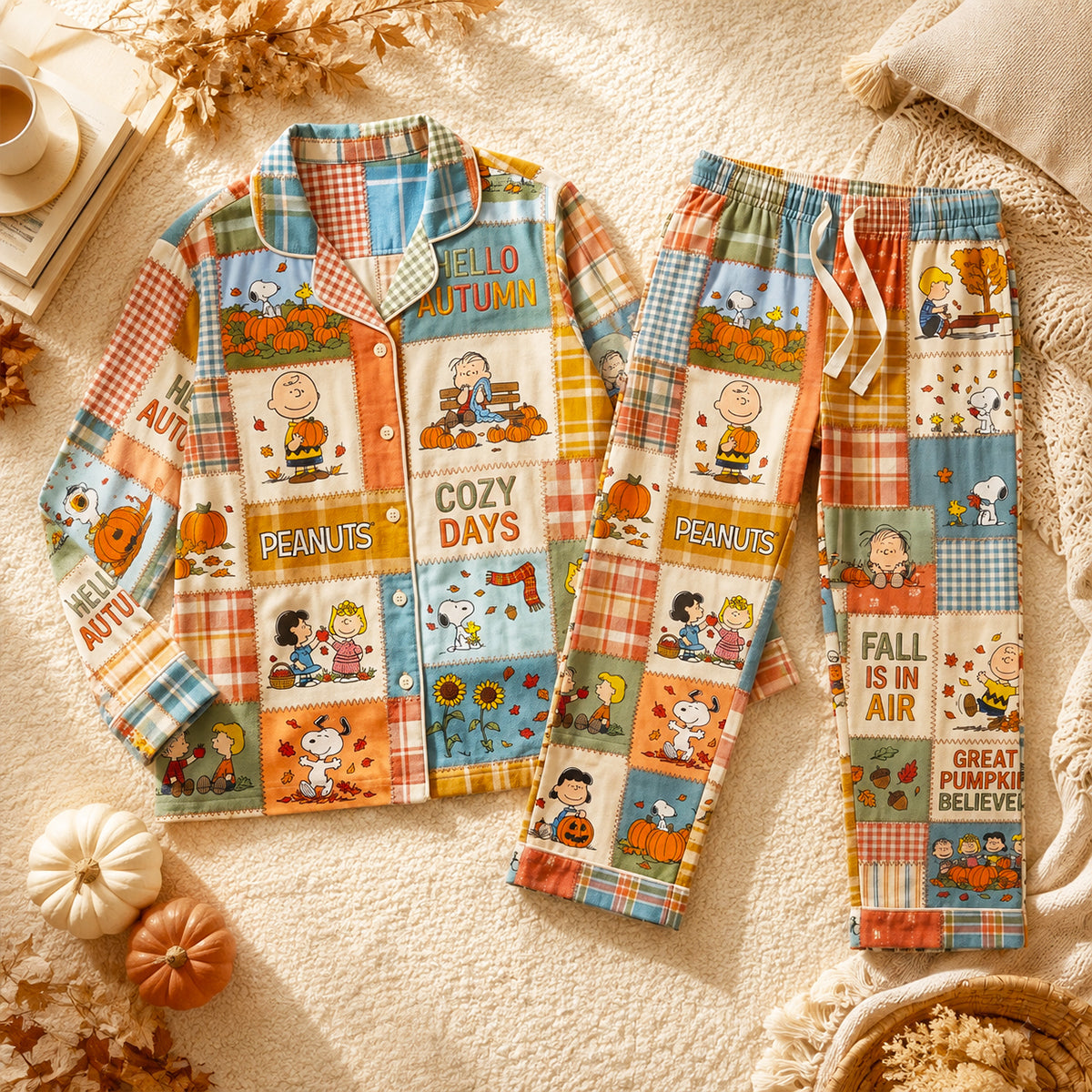 PeNu Fall Into Autumn - Personalized Pajama - Gift For Movie Fans NL122