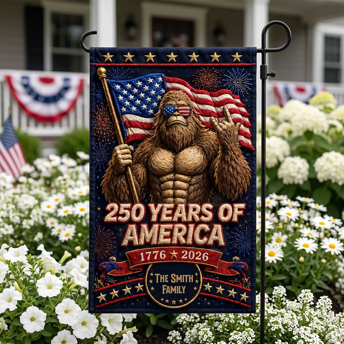Cool Bigfoot - Celebrated America 250th Anniversary Garden Flag - Personalized Gifts For Patriots 03totn280526 - image 2