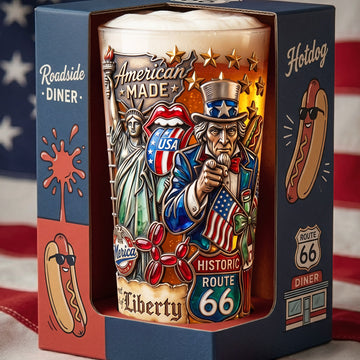Patriotism Beer Glass - Personalized Gifts For Patriots 03pata270526 - image 2