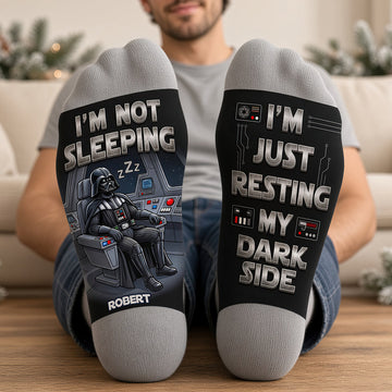 Stwa Not Sleeping, Just Resting Socks - Personalized Gifts For Film Lovers DN0710262110