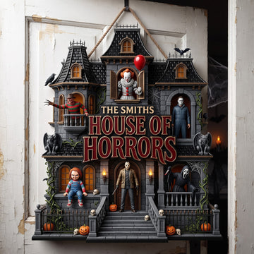 House Of Horrors Acrylic Sign - Personalized Halloween Gifts For Horror Lovers TN0309261815