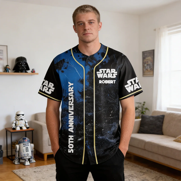 Stwa Galazy Star Celebrating 50th Anniversary - Personalized Baseball Jersey - Gift For Movie Fans HH01