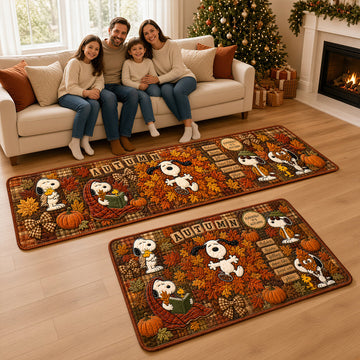 P-nust Lovely Fall Foliage Patchwork Runner Rug - Personalized Gifts TN2209261839