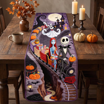 TNBC halloween Couple Table Runner - Personalized Halloween Gifts For Couple TN1609260725